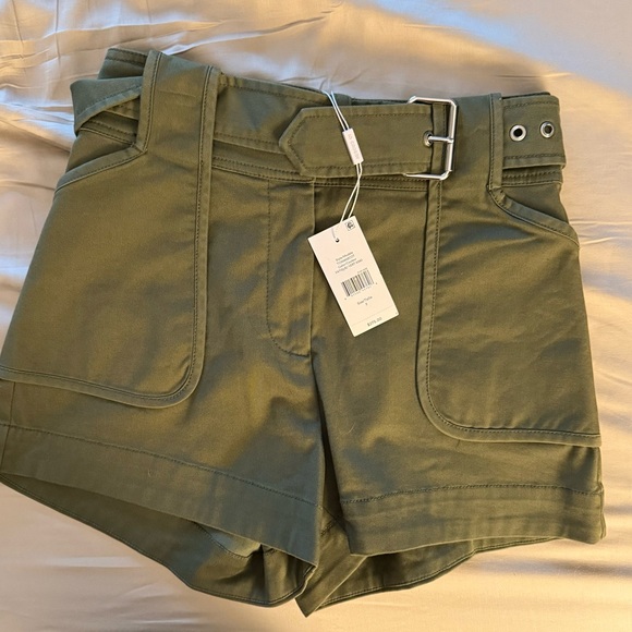 Derek Lam Pants - Stylish Derek Lam military Green Women's Shorts